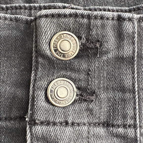 Free People We The Free Jayde Flare Jeans High-Waisted Black Size 31 - Picture 6 of 13